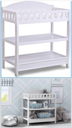 Wooden Baby Changing Table and changing pad and changing table sheets