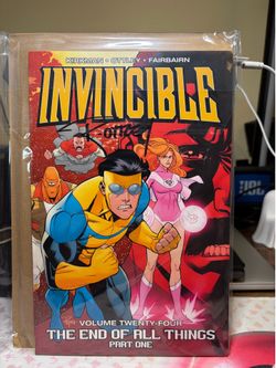 Signed Invincible Vol 24 End of All Things Pt 1 Ryan Ottley Auto NM