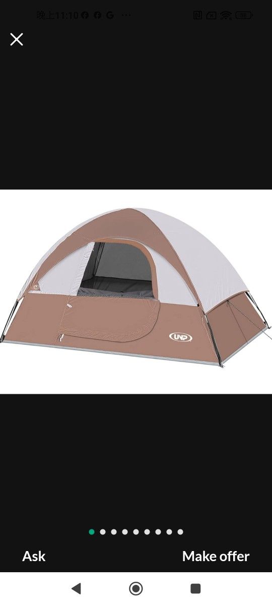 Camping Tent 2 Person, Waterproof Windproof Tent with Rainfly Easy Set up-Portable Dome Tents for Camping…
Product Dimensions 83.86"L x 59.84"W x 44.