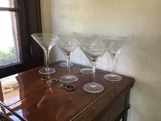 Elegant martini glasses