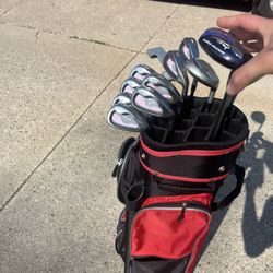 WOMENS FULL SET GOLF CLUBS+BAG
