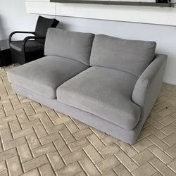West Elm Haven Grey Sofa Loveseat Couch 