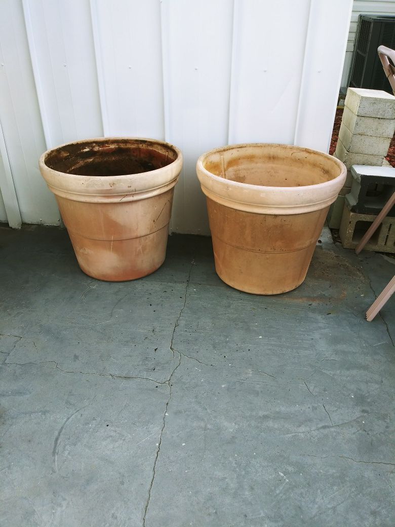 Two Huge flower pots/Planters
