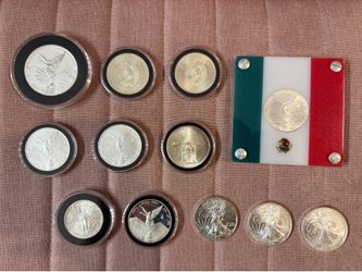 Mexican silver lot reverse proof , proofs and more !