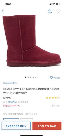 Bearpaw Red Boots Brand New 