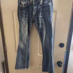 Two Pairs Of Rock Revival Jeans Betty Easy Boot And Calli Size 32 And 30 Ladies Jeans