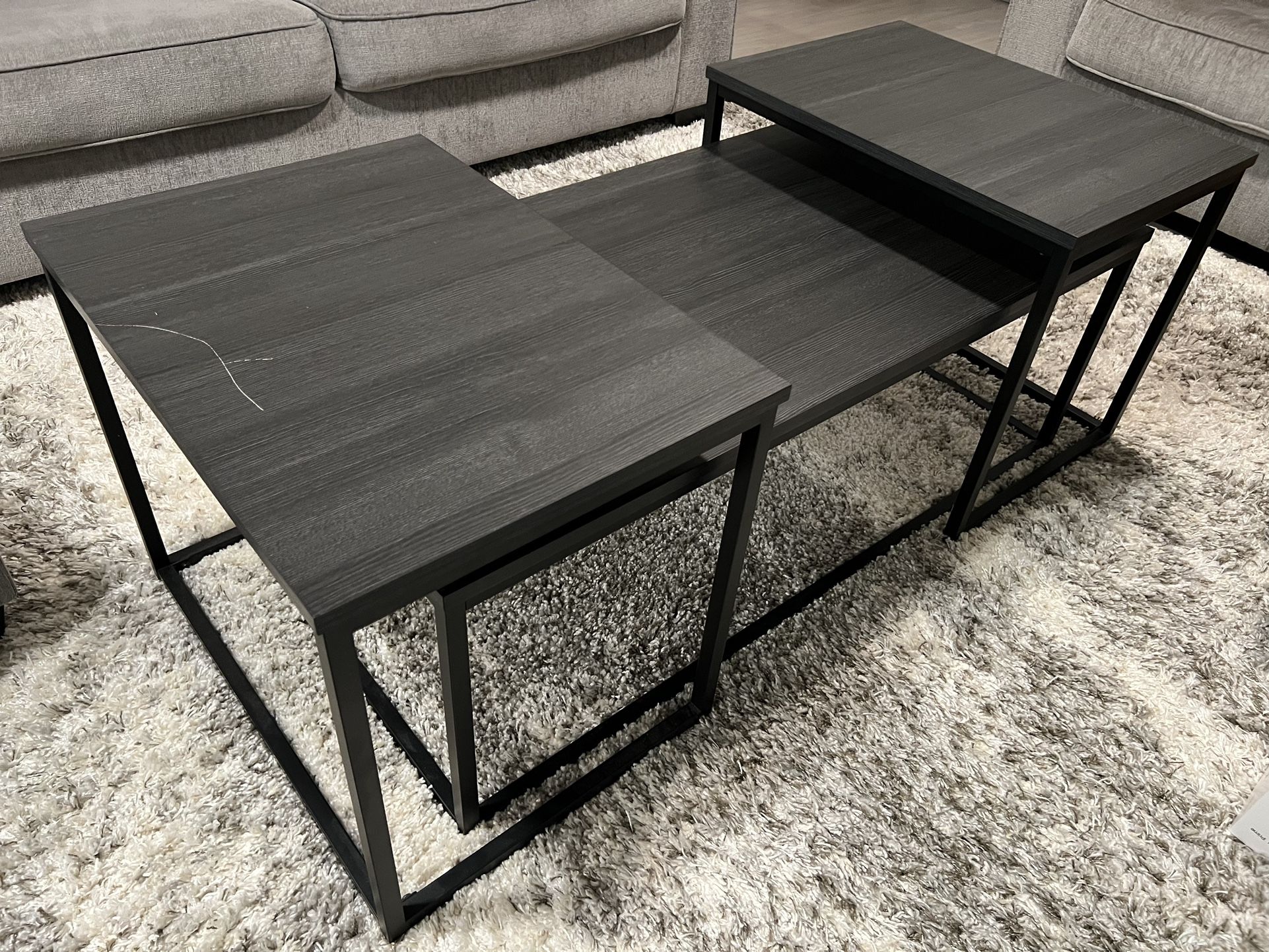 Coffee Table And 2 Side Tables