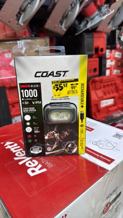 Coast RL22R 1000 Lumens Rechargeable Battery LED Power Headlamp