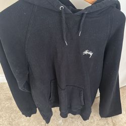black stussy hoodie