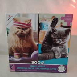 Cranky Kittens  Cats  Feline  Cat  Lovers  300 Pieces. Puzzle  CEACO  USA 