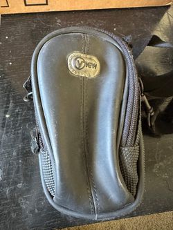 Vintage View Leather/Leather Look Camera Case Bag 6” X 4” x 2 1/2”