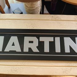 Martini Cocktail Big Metal Bar Decor Sign 