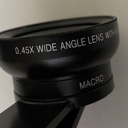 Brand New Lens, 0.45X Super Wide Angle  for any phone. 15X Macro Lens,