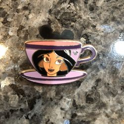 Collectible Disney Jasmine Teacup Mystery Pin . Size 1 Long  Brand New 