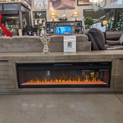 92" Fireplace TV Stand.