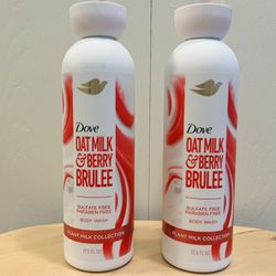 Dove Oat Milk Berry Brulee Body Wash (2 For $16)