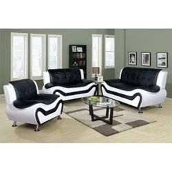 Brand New Leather 3 Piece Sofa Set