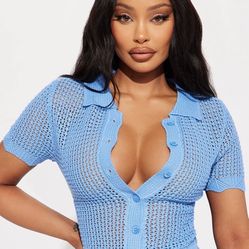 Knit Blue Top