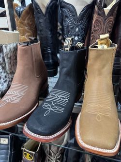 botines del piel rodeo
