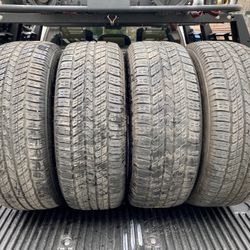 4) 265/65/17 Toyo Open Country A30 Tires.  Common for 4Runner / Tacoma  Tread measures 8/32  DOT 1418  $325 for 4  I carry other sizes as well