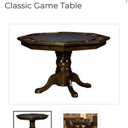 Legacy Poker Table And 4 Chairs  Un opened Box  Make An Offer  Table Turns From Poker Table To Dinner Table