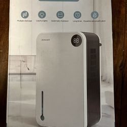 Dehumidifier, (1000 Sq.Ft), 98OZ Water Tank Dehumidifier for Basement with Drain Hose, Auto Shut Off Dehumidifiers with Timer, Smart Humidity Display,