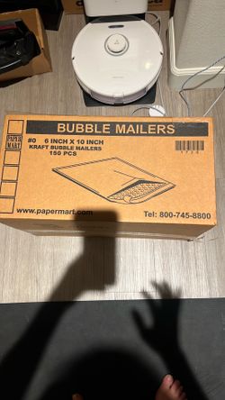 📦 Kraft Bubble Mailers – 150 PCS (#0 Size)