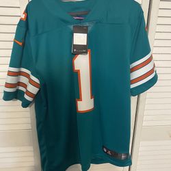 New Size M - Authentic Men’s  NFL Miami Dolphins Tagovailoa Jersey