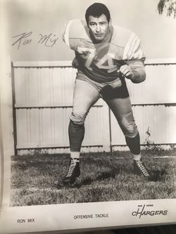 21 Signed Photos 1967 San Diego Chargers 