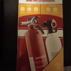First Alert HOME1 (UL A10-B:C) and KITCHEN5 (UL 5B:C) Fire Extinguishers 2 Pack

