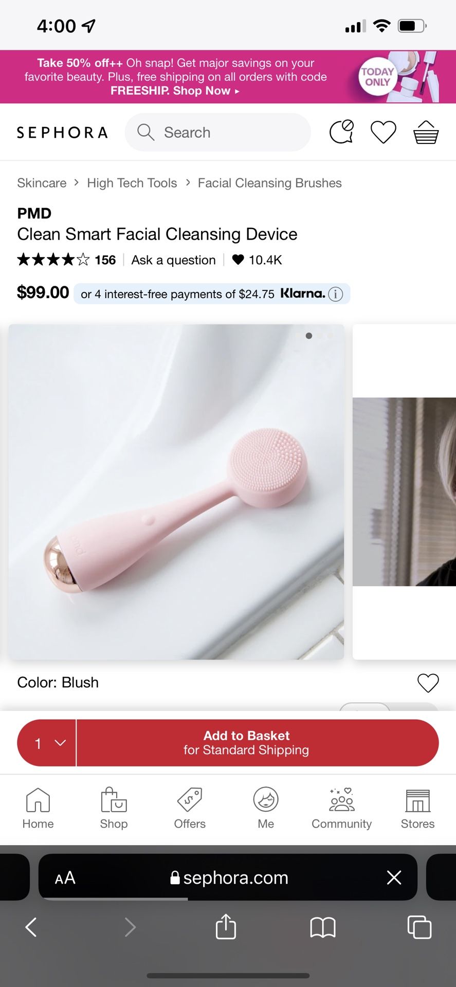 PMD Clean Smart Facial Cleansing Device