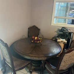 Round Wood Table