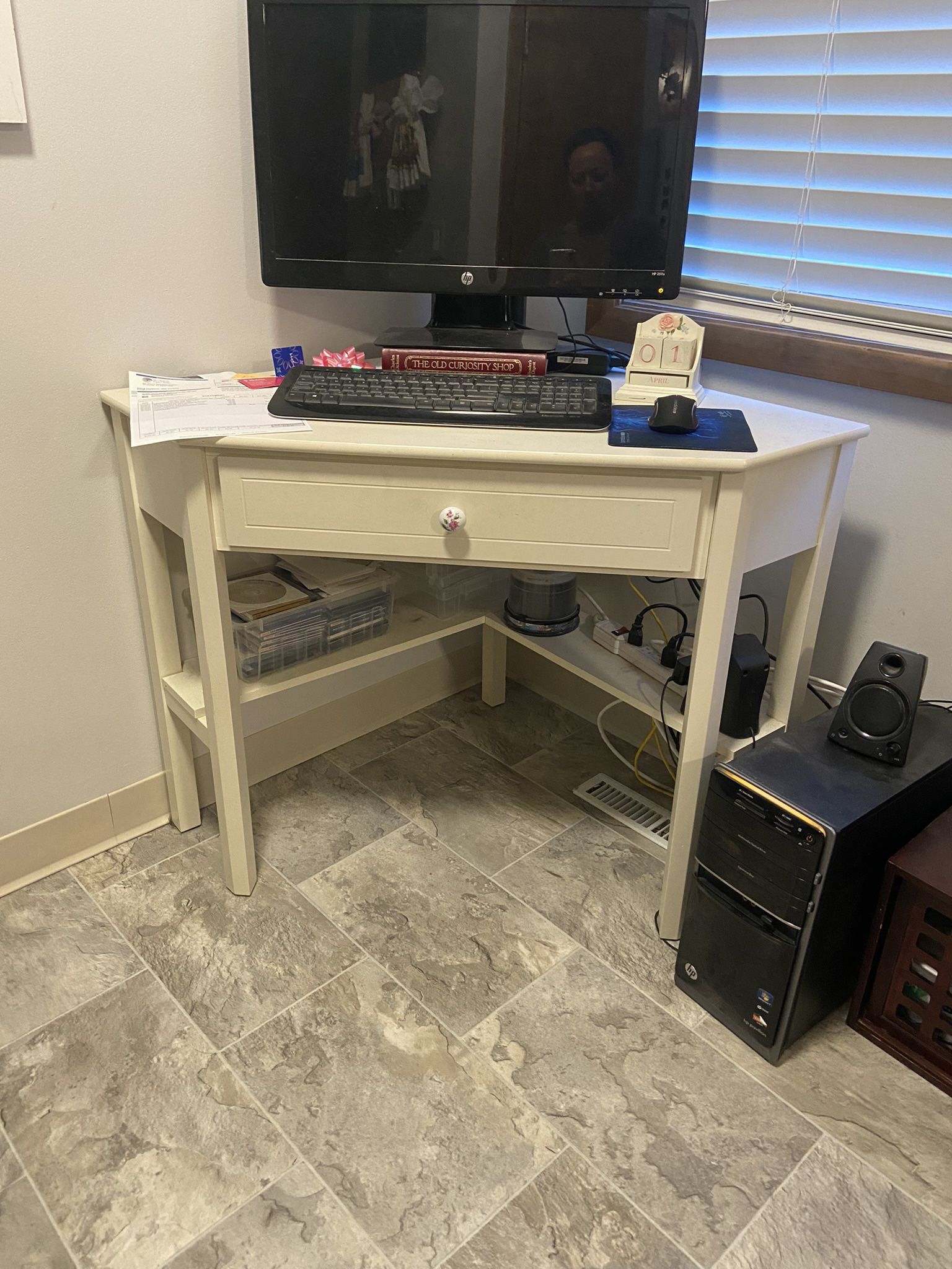 White Smaller Corner desk