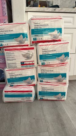 Adult Diapers Size M. 8 Packs  96 Altogether