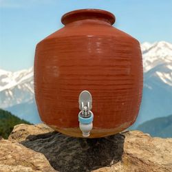  Traditional Clay Pot for Water - Keeps Water Naturally Cool