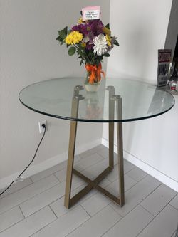 Round Glass Table