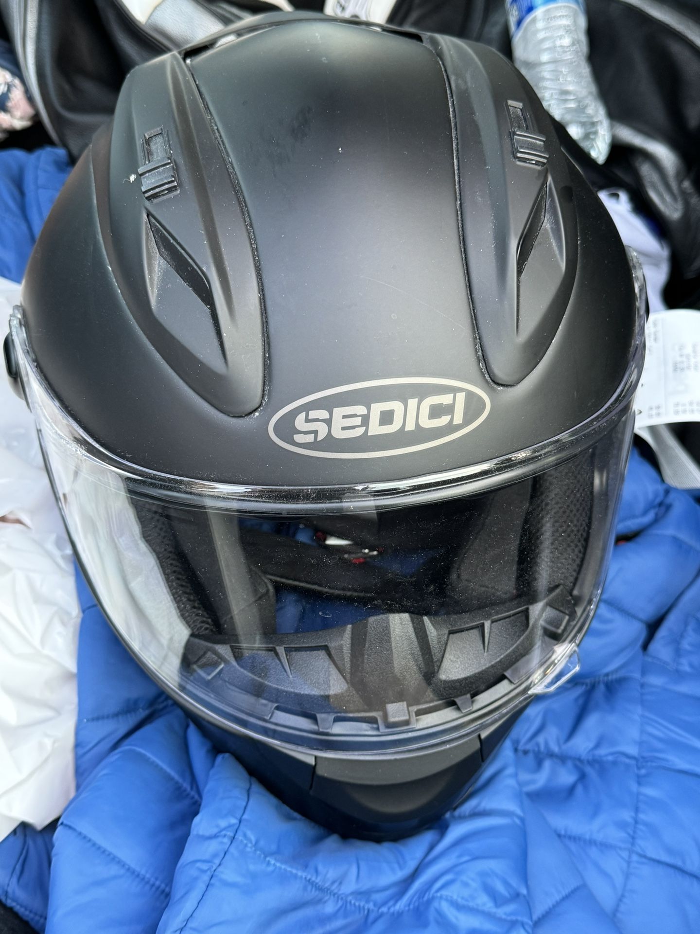 Sedici Motorcycle Helmet And First Gear Jacket