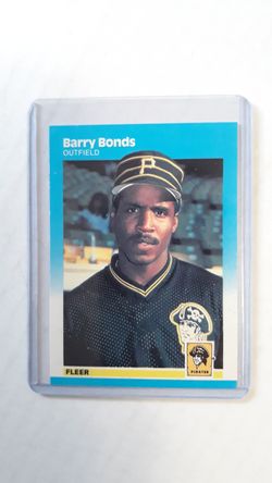 1987 Fleer Glossy Barry Bonds RC.