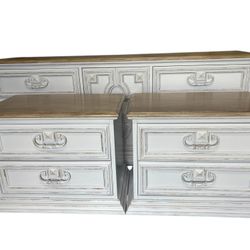 Bedroom Set With Dresser/Set Of Night Stands Can Be Used As Buffet Or Tv Console
