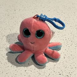 Ty Beanie Boos - Sheldon The Octopus Key Clip 3 Inch