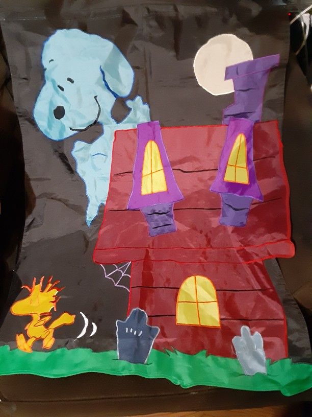 Peanuts Snoopy, Woodstock Halloween Banner