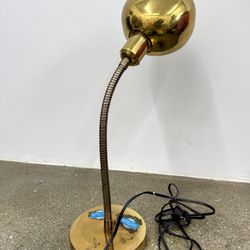 Vintage Datsun Brass Gooseneck Lamp – 1970s