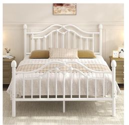 Queen metal bed frame