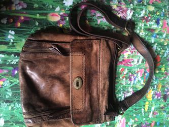 Fossil crossbody leather messengers bag