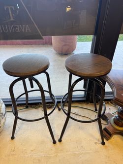 Industrial Bar Stools Set of 2