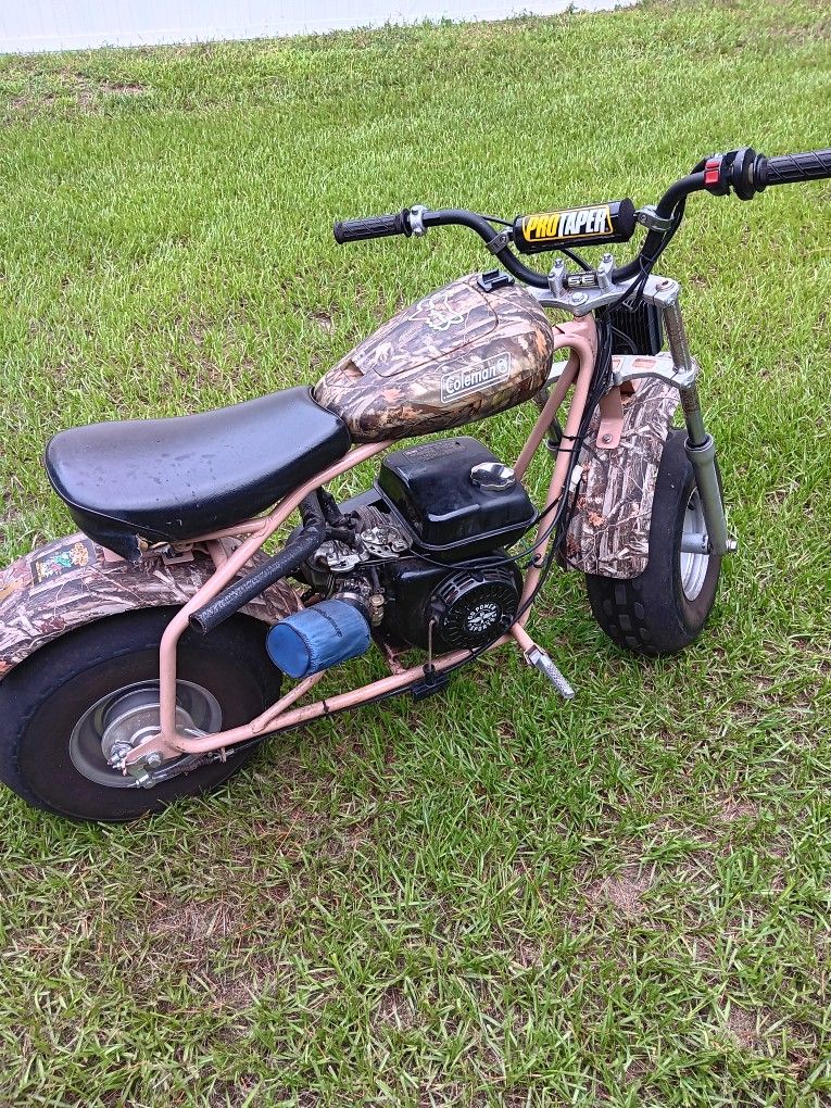 Coleman Ct200u-ex Camo Mini Bike With Upgrades