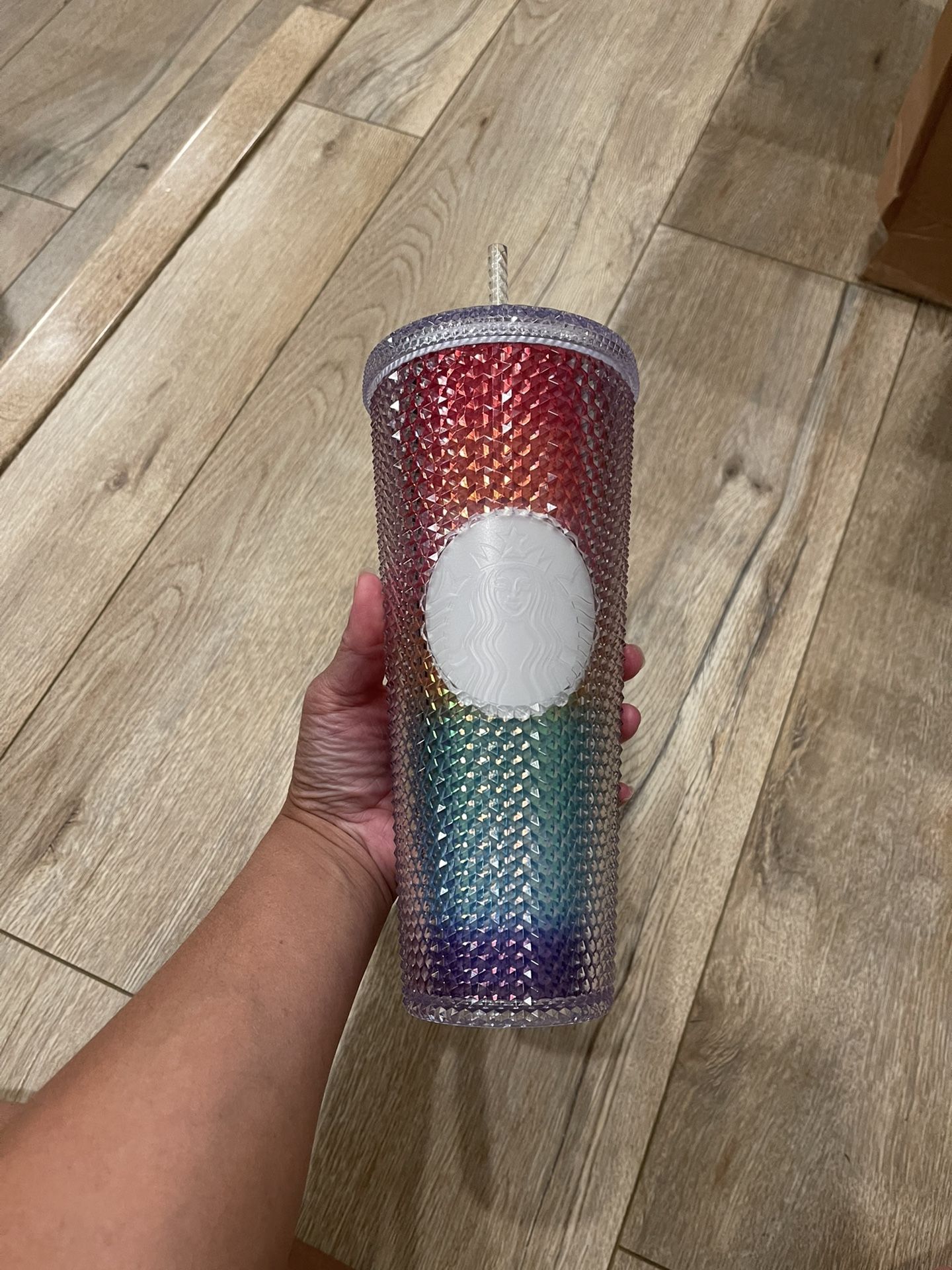 Starbucks Pride 2020 Limited Edition Studded Rainbow Cold Cup Tumbler