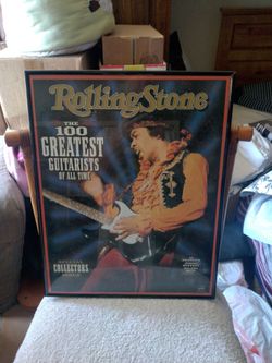 Jimi Hendrix - 16 x 20 inch framed poster.