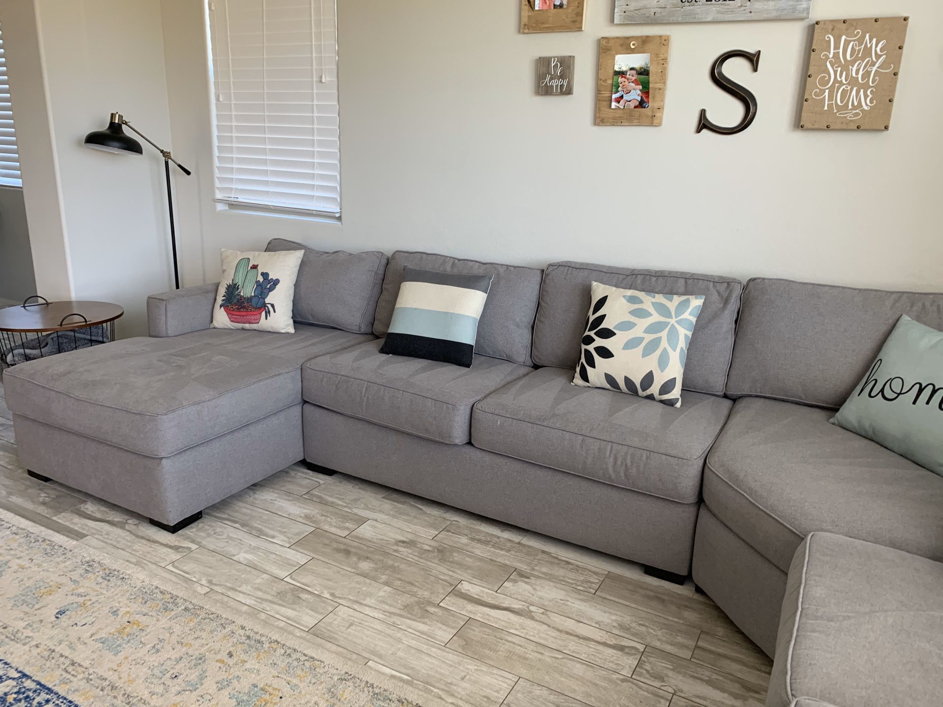 Living Spaces sectional couch