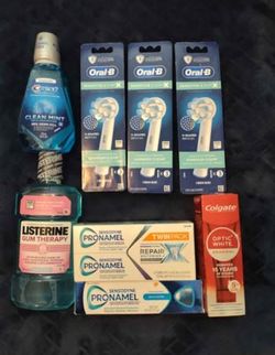 Premium Dental Care Set - New/Sealed (Oral-B, Sensodyne, Listerine)